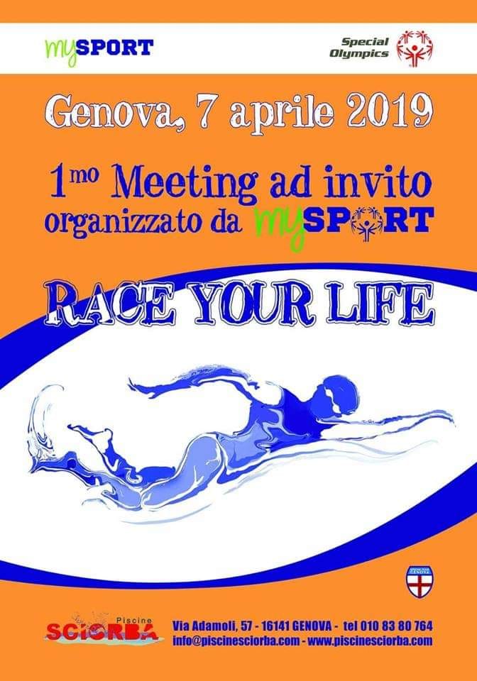 Meeting di Nuoto SOI “Race your life”- Genova